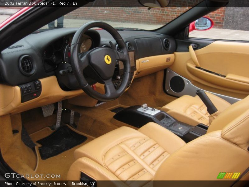 Red / Tan 2003 Ferrari 360 Spider F1