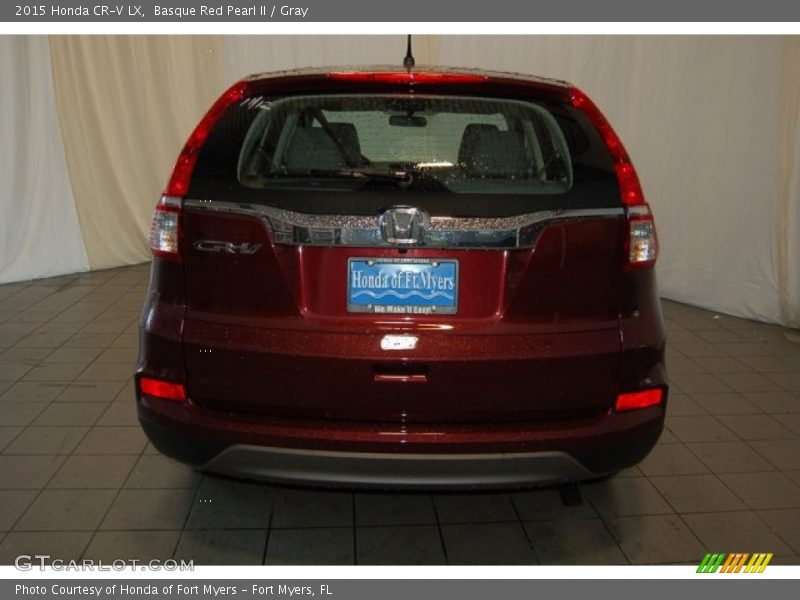 Basque Red Pearl II / Gray 2015 Honda CR-V LX