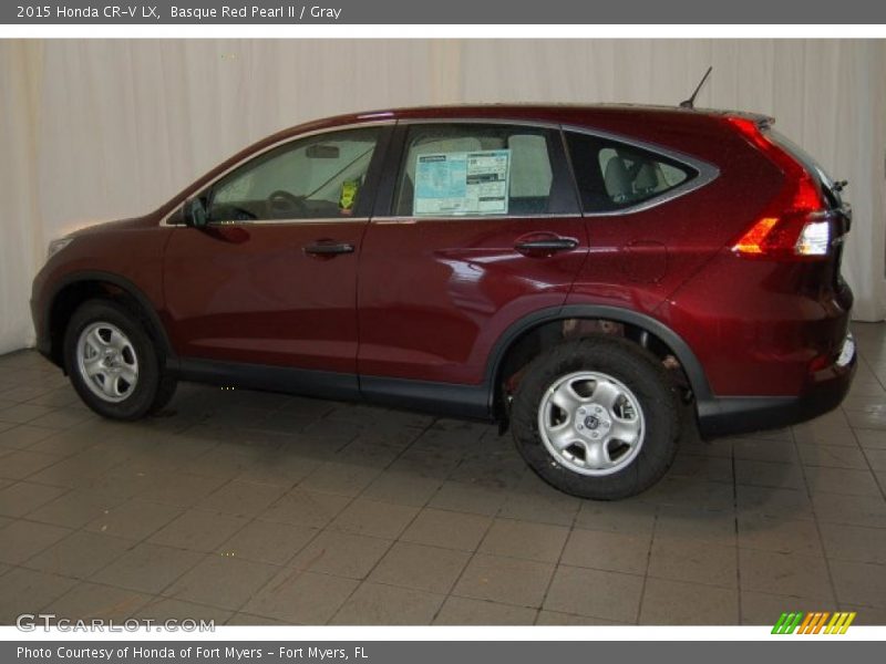 Basque Red Pearl II / Gray 2015 Honda CR-V LX