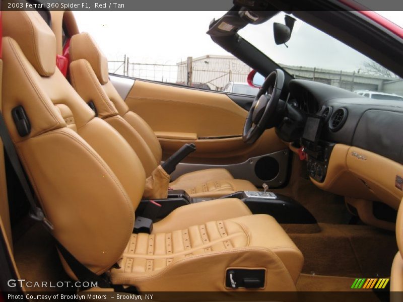 Red / Tan 2003 Ferrari 360 Spider F1