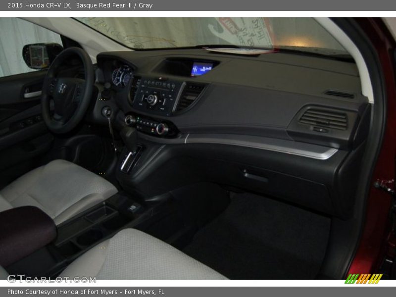 Basque Red Pearl II / Gray 2015 Honda CR-V LX