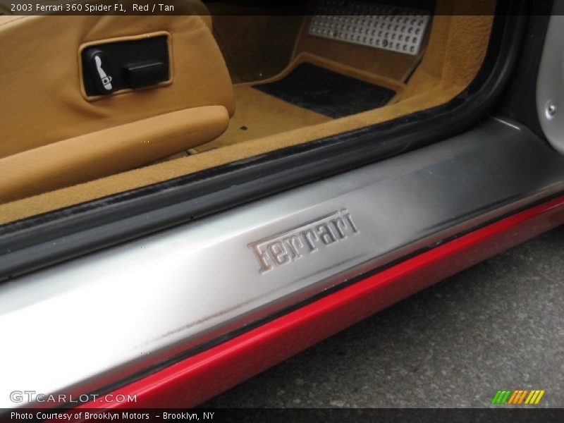 Red / Tan 2003 Ferrari 360 Spider F1