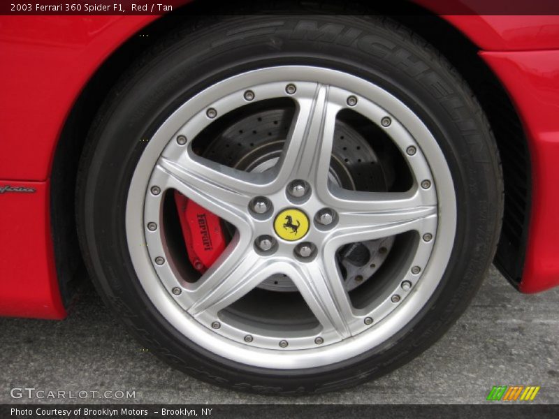 Red / Tan 2003 Ferrari 360 Spider F1