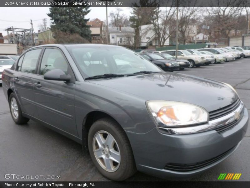 Silver Green Metallic / Gray 2004 Chevrolet Malibu LS V6 Sedan