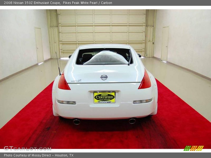 Pikes Peak White Pearl / Carbon 2008 Nissan 350Z Enthusiast Coupe