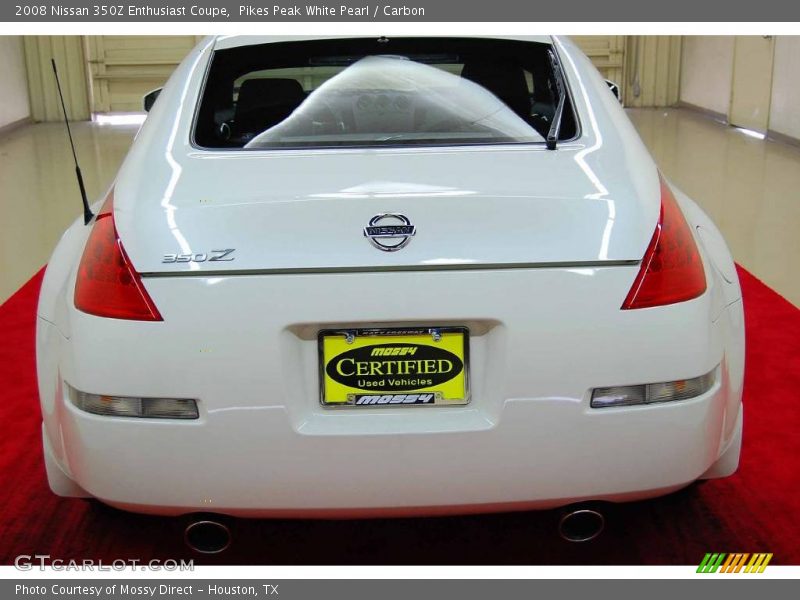 Pikes Peak White Pearl / Carbon 2008 Nissan 350Z Enthusiast Coupe