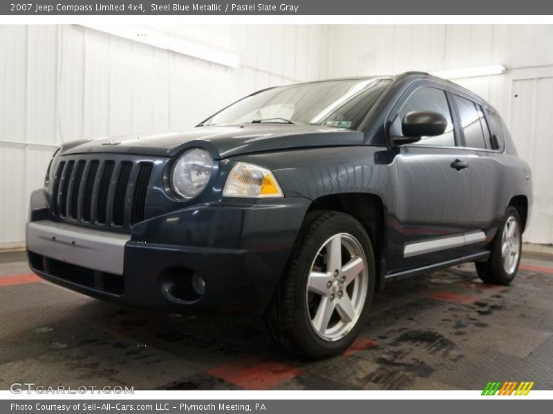 Steel Blue Metallic / Pastel Slate Gray 2007 Jeep Compass Limited 4x4