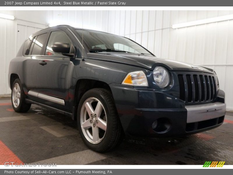 Steel Blue Metallic / Pastel Slate Gray 2007 Jeep Compass Limited 4x4
