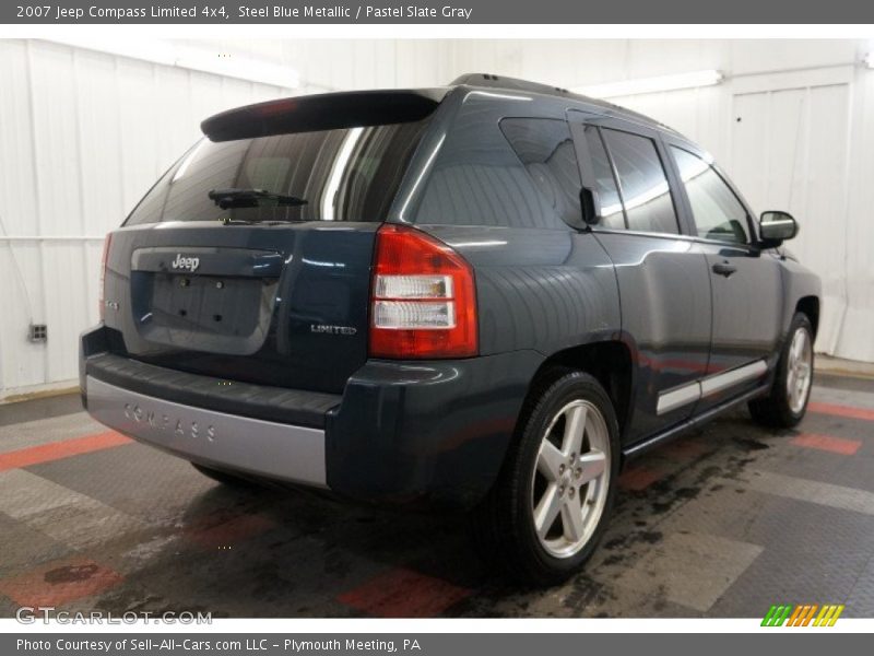 Steel Blue Metallic / Pastel Slate Gray 2007 Jeep Compass Limited 4x4