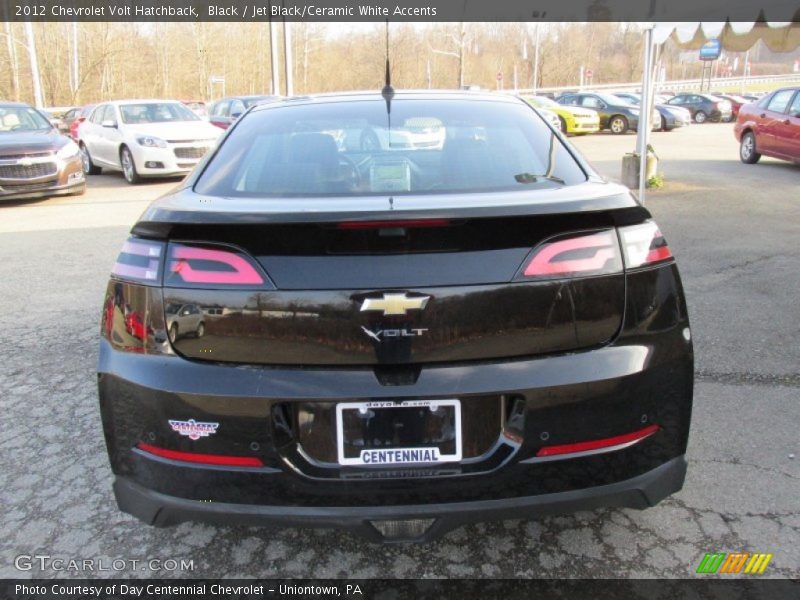 Black / Jet Black/Ceramic White Accents 2012 Chevrolet Volt Hatchback
