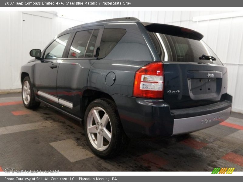 Steel Blue Metallic / Pastel Slate Gray 2007 Jeep Compass Limited 4x4