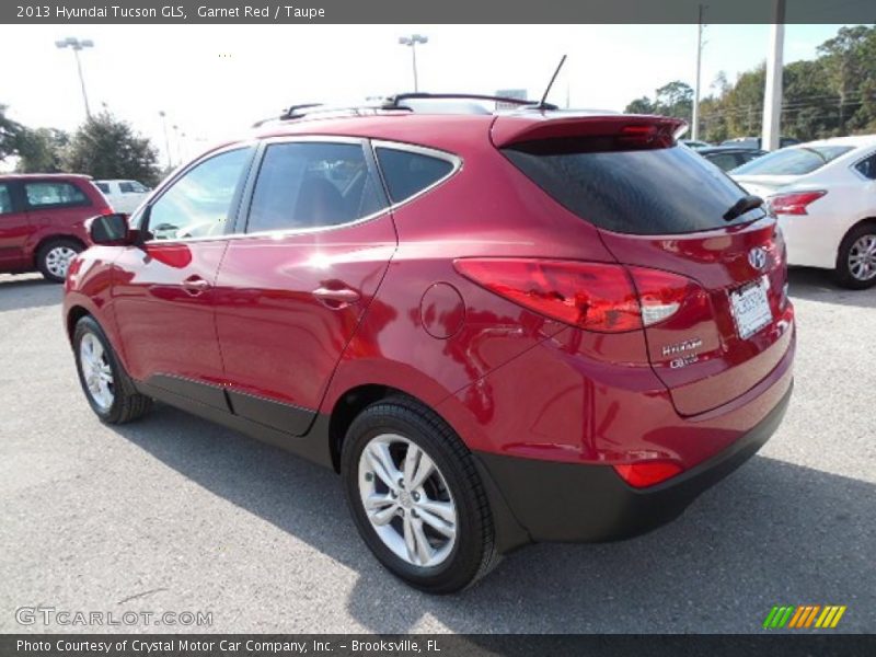 Garnet Red / Taupe 2013 Hyundai Tucson GLS