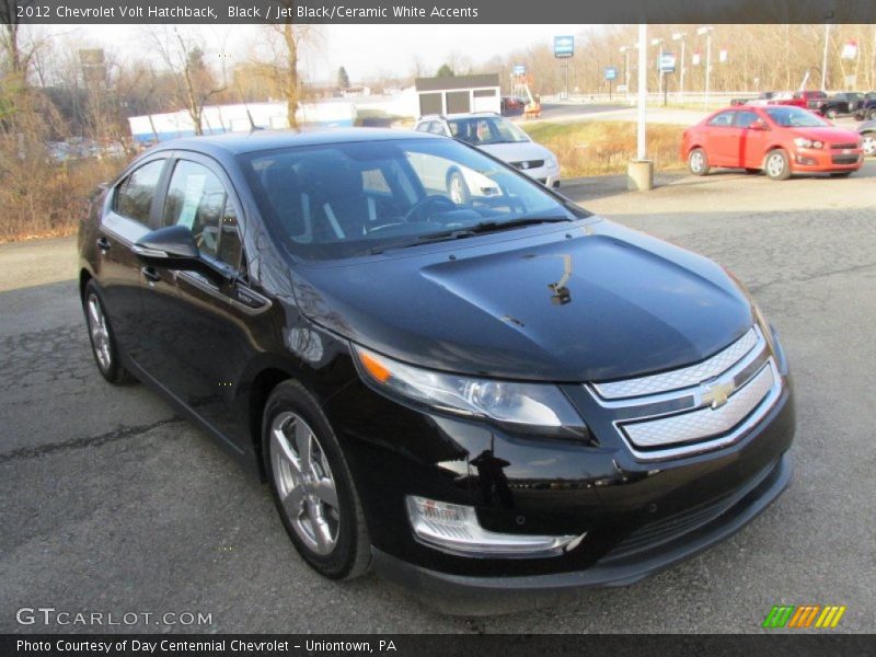 Black / Jet Black/Ceramic White Accents 2012 Chevrolet Volt Hatchback