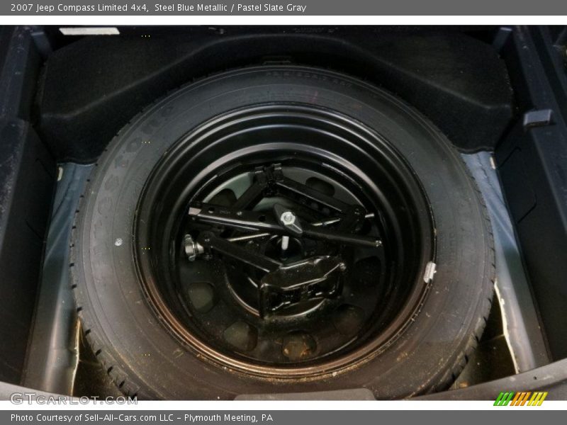Steel Blue Metallic / Pastel Slate Gray 2007 Jeep Compass Limited 4x4