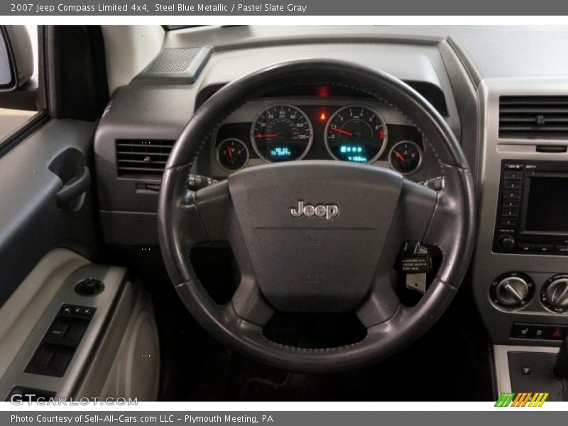 Steel Blue Metallic / Pastel Slate Gray 2007 Jeep Compass Limited 4x4