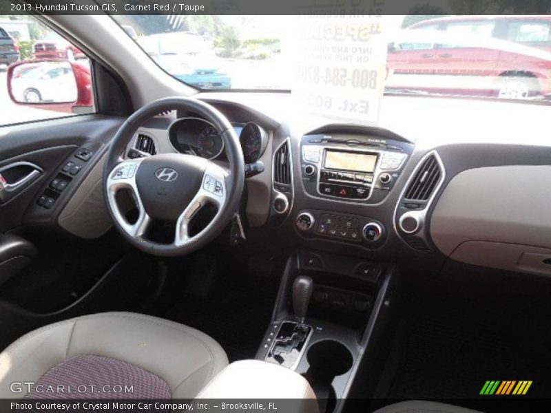 Garnet Red / Taupe 2013 Hyundai Tucson GLS