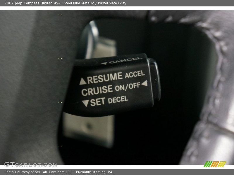 Steel Blue Metallic / Pastel Slate Gray 2007 Jeep Compass Limited 4x4