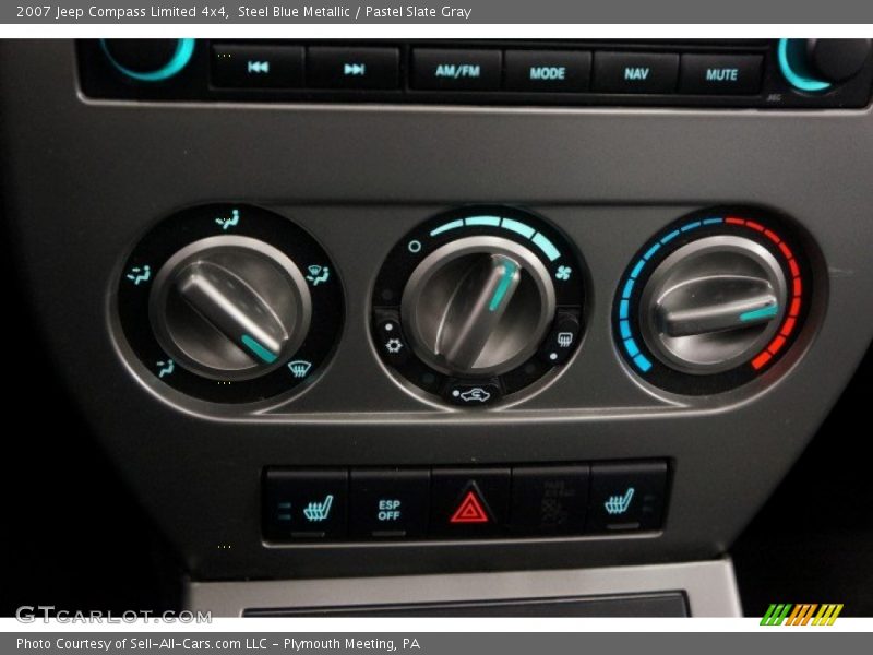 Steel Blue Metallic / Pastel Slate Gray 2007 Jeep Compass Limited 4x4