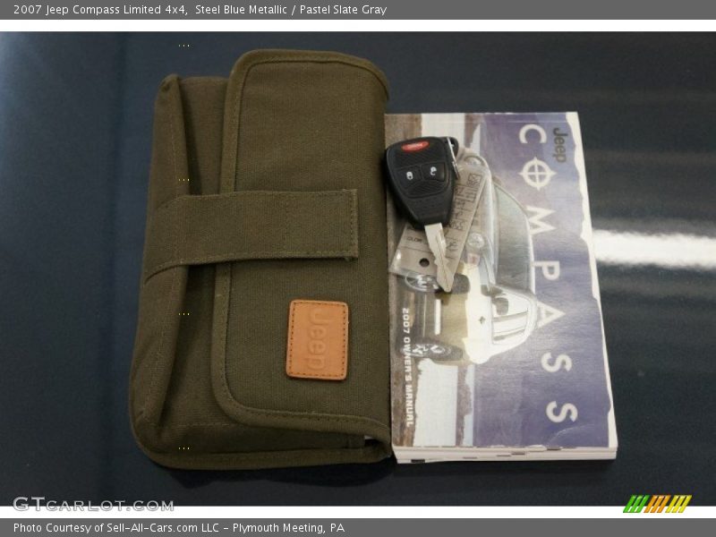 Steel Blue Metallic / Pastel Slate Gray 2007 Jeep Compass Limited 4x4
