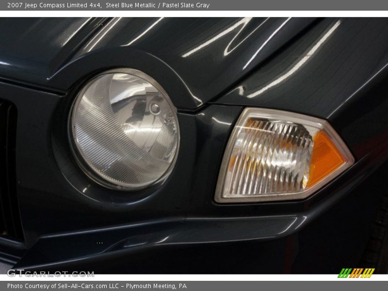 Steel Blue Metallic / Pastel Slate Gray 2007 Jeep Compass Limited 4x4