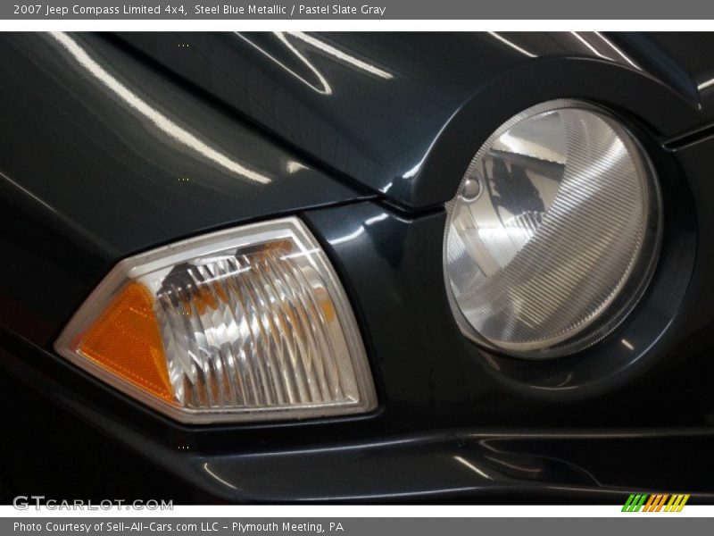 Steel Blue Metallic / Pastel Slate Gray 2007 Jeep Compass Limited 4x4