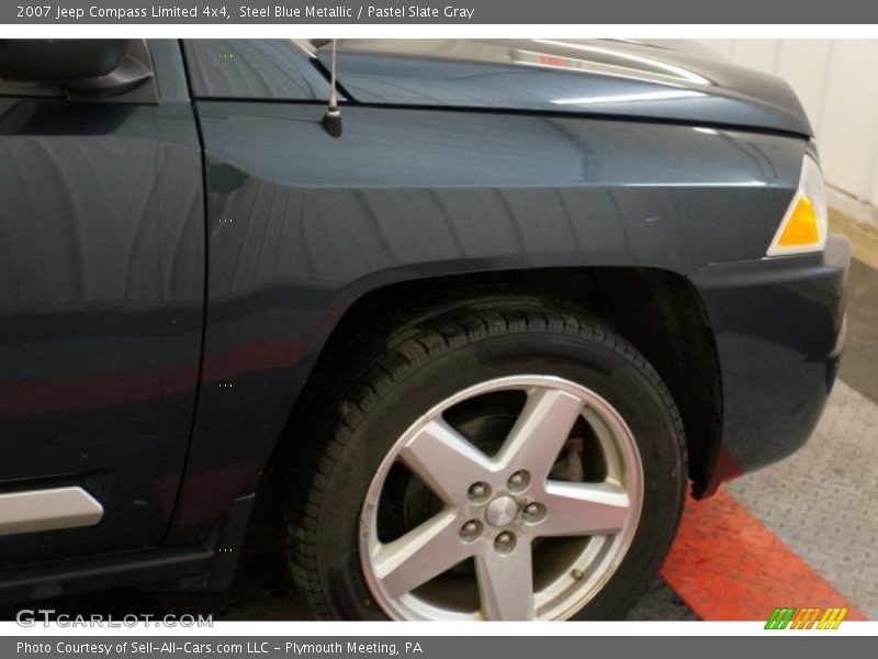 Steel Blue Metallic / Pastel Slate Gray 2007 Jeep Compass Limited 4x4