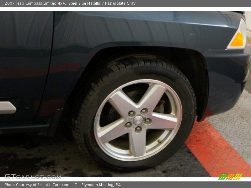 Steel Blue Metallic / Pastel Slate Gray 2007 Jeep Compass Limited 4x4