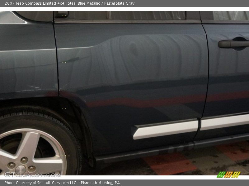 Steel Blue Metallic / Pastel Slate Gray 2007 Jeep Compass Limited 4x4