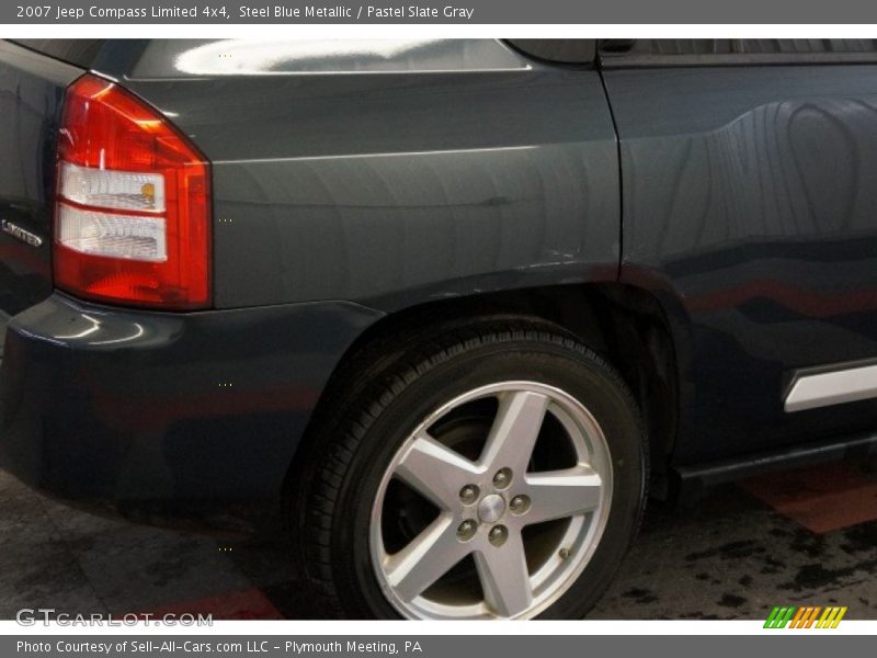Steel Blue Metallic / Pastel Slate Gray 2007 Jeep Compass Limited 4x4
