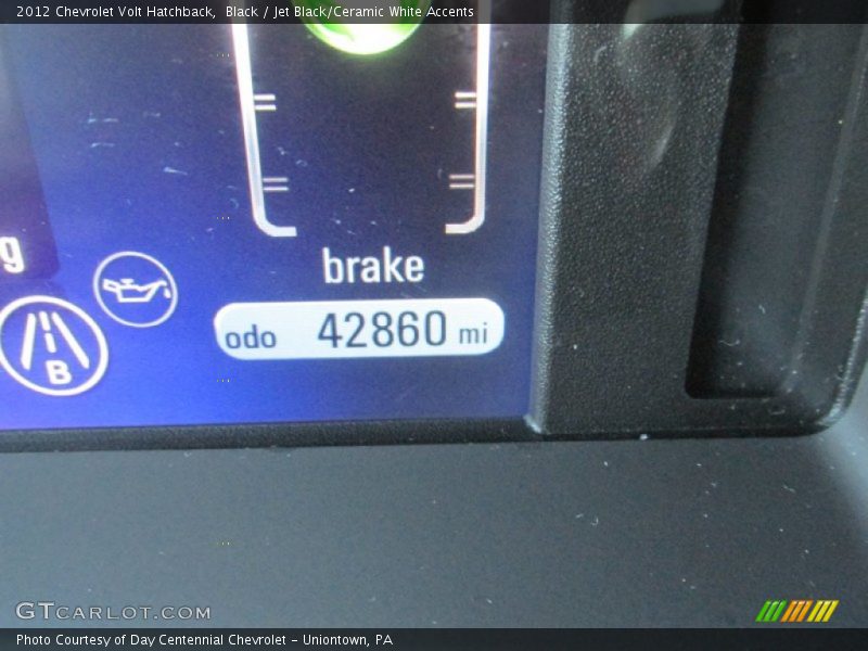 Black / Jet Black/Ceramic White Accents 2012 Chevrolet Volt Hatchback