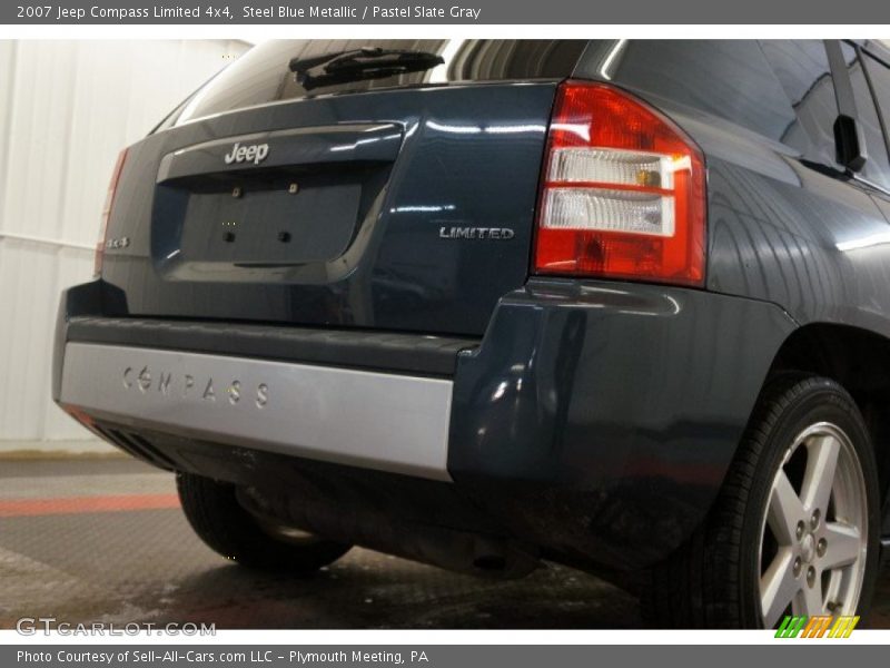 Steel Blue Metallic / Pastel Slate Gray 2007 Jeep Compass Limited 4x4