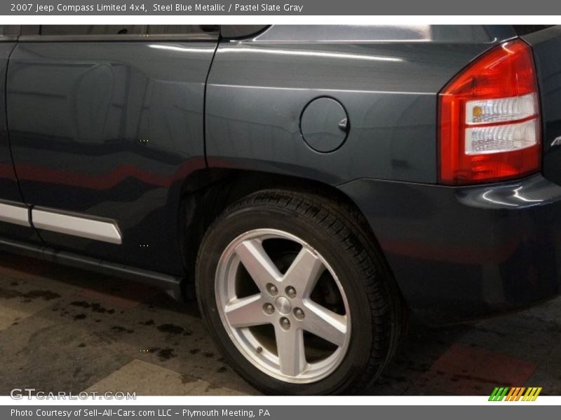 Steel Blue Metallic / Pastel Slate Gray 2007 Jeep Compass Limited 4x4