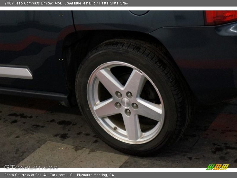 Steel Blue Metallic / Pastel Slate Gray 2007 Jeep Compass Limited 4x4