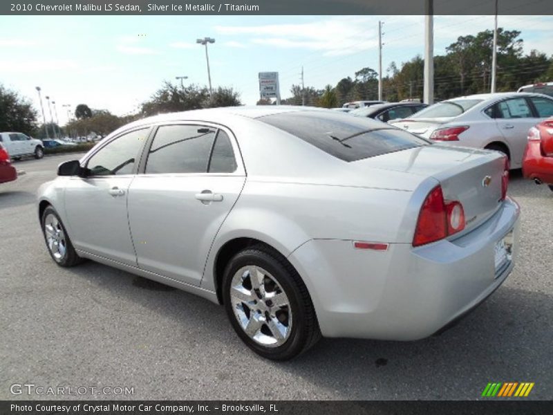Silver Ice Metallic / Titanium 2010 Chevrolet Malibu LS Sedan