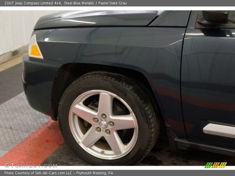 Steel Blue Metallic / Pastel Slate Gray 2007 Jeep Compass Limited 4x4