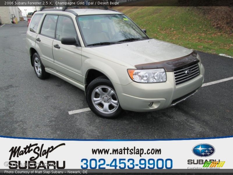 Champagne Gold Opal / Desert Beige 2006 Subaru Forester 2.5 X