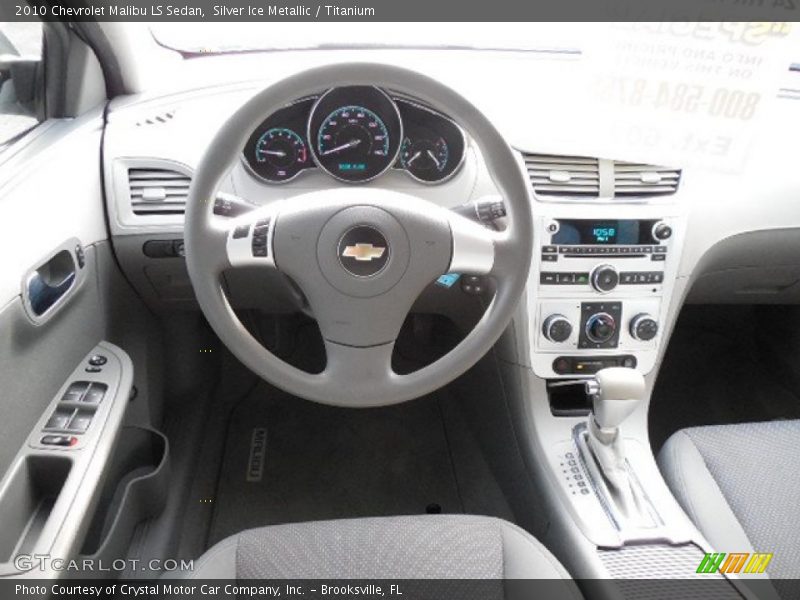 Silver Ice Metallic / Titanium 2010 Chevrolet Malibu LS Sedan