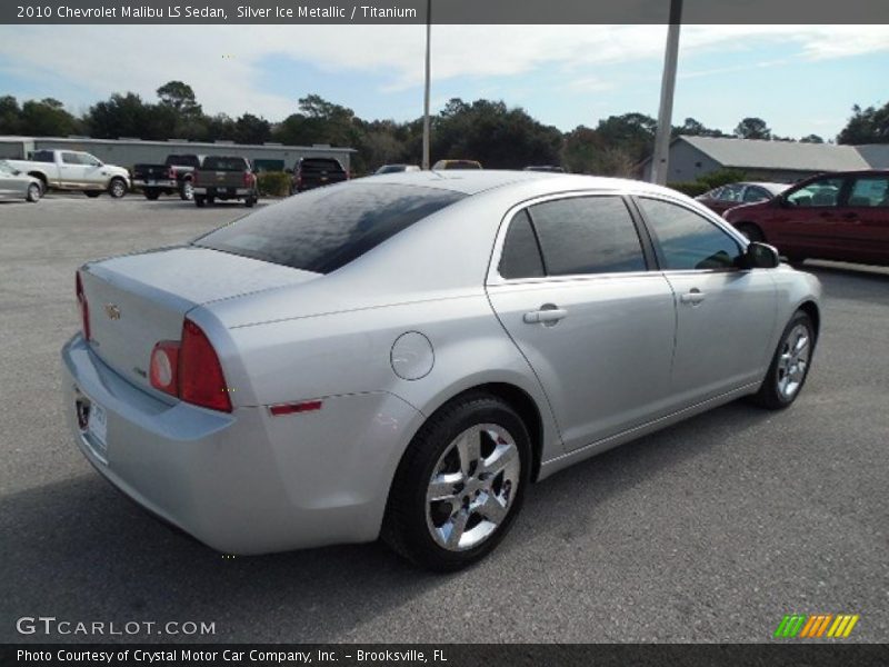 Silver Ice Metallic / Titanium 2010 Chevrolet Malibu LS Sedan