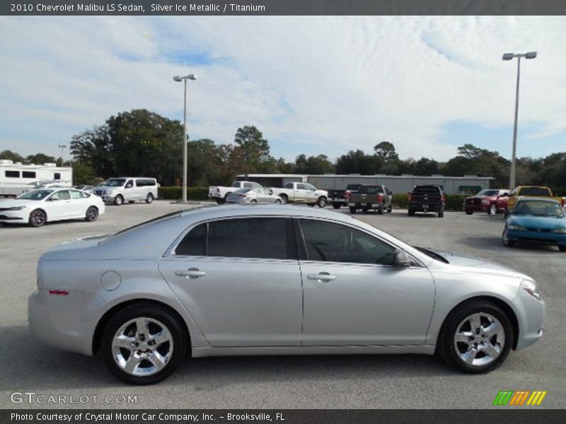 Silver Ice Metallic / Titanium 2010 Chevrolet Malibu LS Sedan