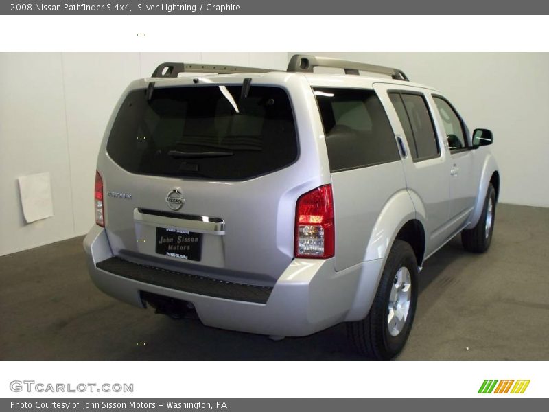 Silver Lightning / Graphite 2008 Nissan Pathfinder S 4x4