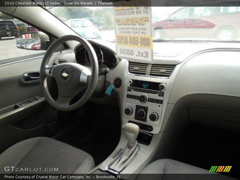 Silver Ice Metallic / Titanium 2010 Chevrolet Malibu LS Sedan