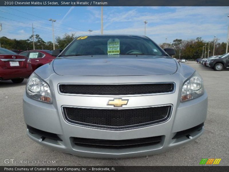 Silver Ice Metallic / Titanium 2010 Chevrolet Malibu LS Sedan