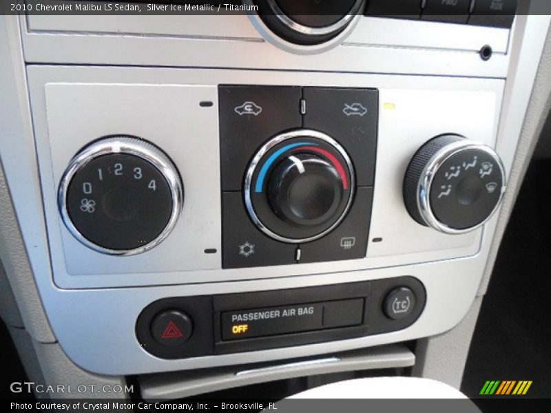 Silver Ice Metallic / Titanium 2010 Chevrolet Malibu LS Sedan
