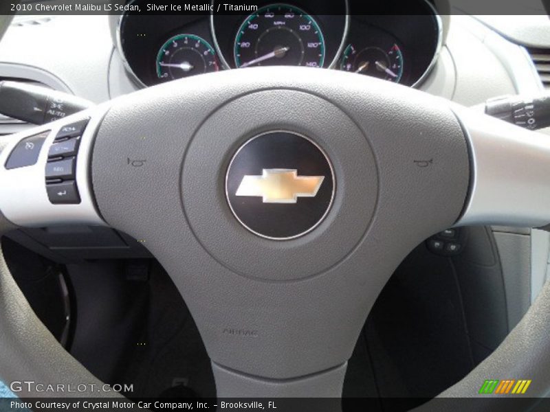 Silver Ice Metallic / Titanium 2010 Chevrolet Malibu LS Sedan
