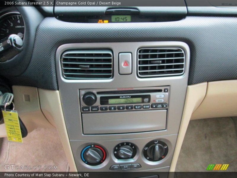 Champagne Gold Opal / Desert Beige 2006 Subaru Forester 2.5 X
