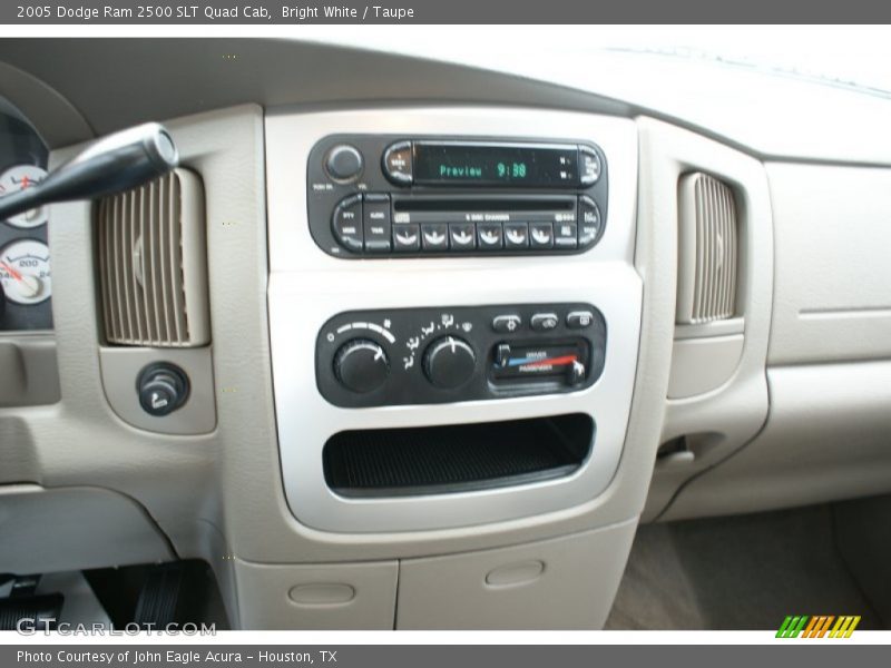 Bright White / Taupe 2005 Dodge Ram 2500 SLT Quad Cab