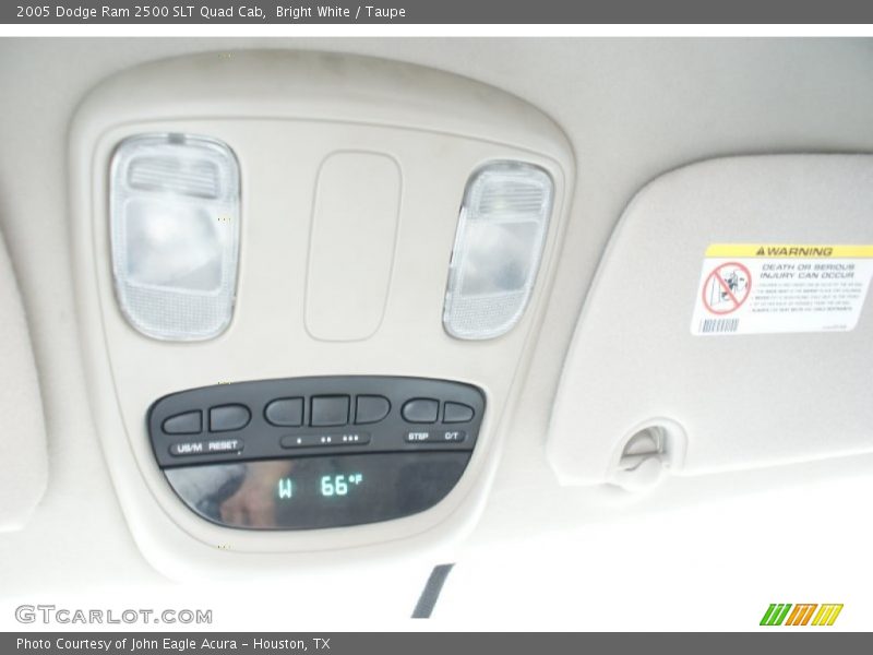Bright White / Taupe 2005 Dodge Ram 2500 SLT Quad Cab