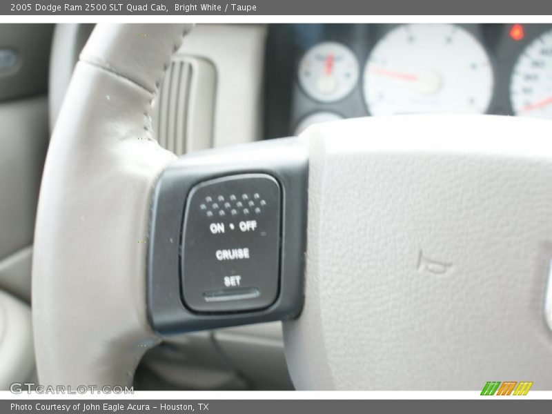 Bright White / Taupe 2005 Dodge Ram 2500 SLT Quad Cab