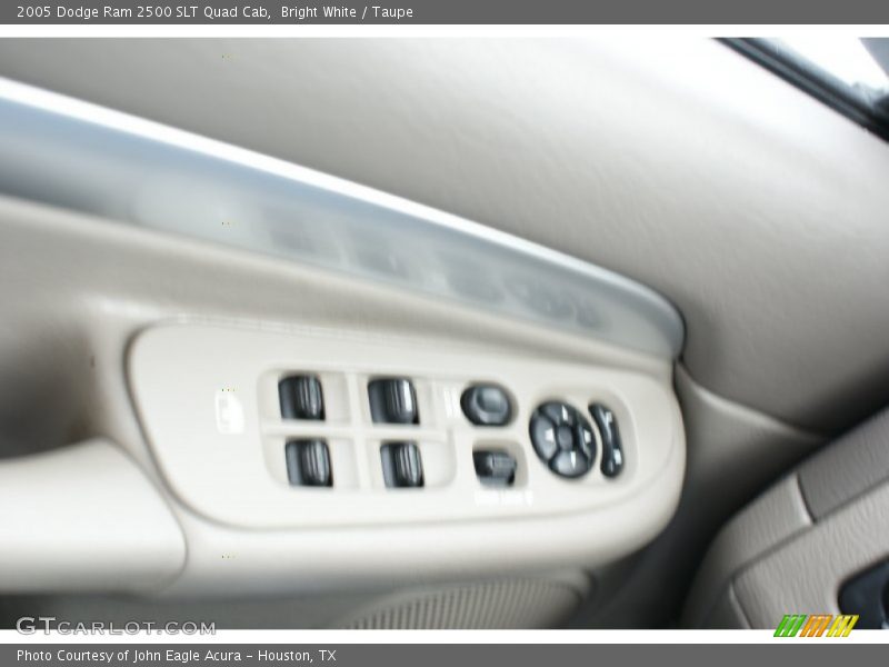 Bright White / Taupe 2005 Dodge Ram 2500 SLT Quad Cab