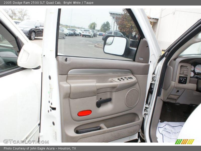 Bright White / Taupe 2005 Dodge Ram 2500 SLT Quad Cab